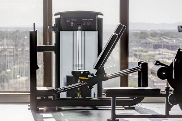 Modern fitness center with state-of-the-art equipment at Lattice Apartments perfect for workout enthusiasts