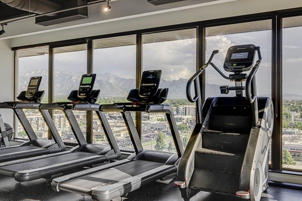State-of-the-art fitness center with modern equipment at Lattice Apartments