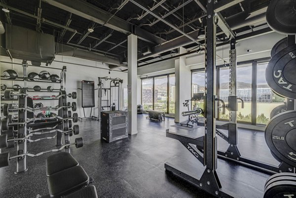 fitness center at Lattice Apartments