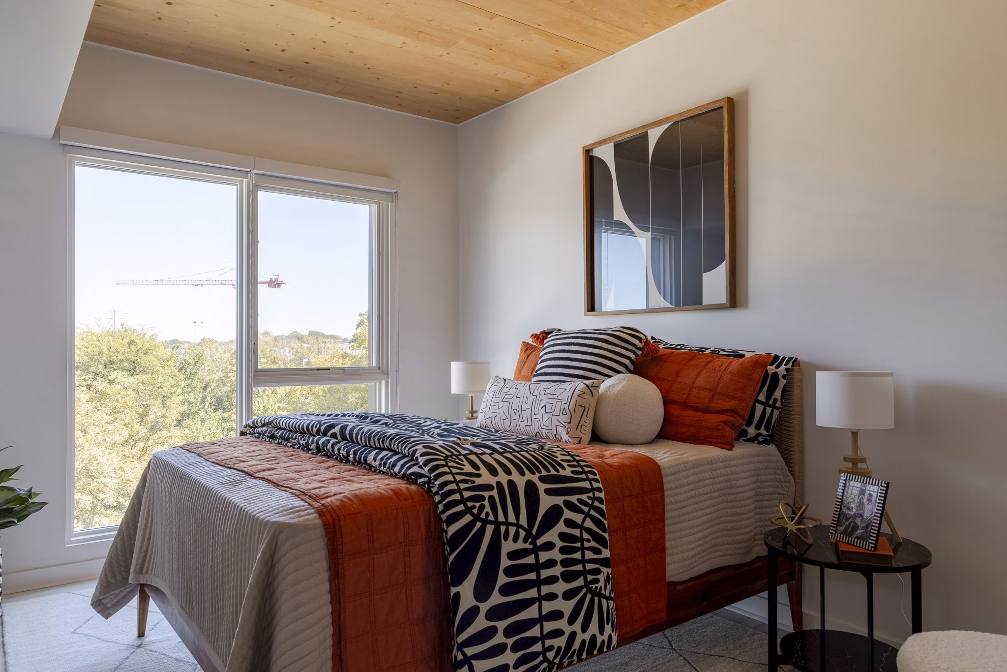 bedroom at Joinery Apartments