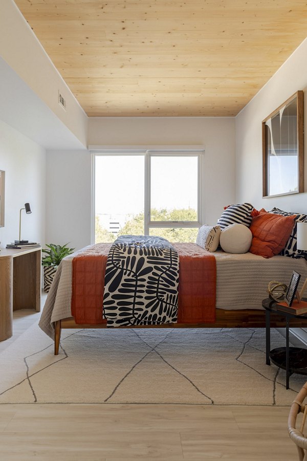 Bedroom at Joinery Apartments