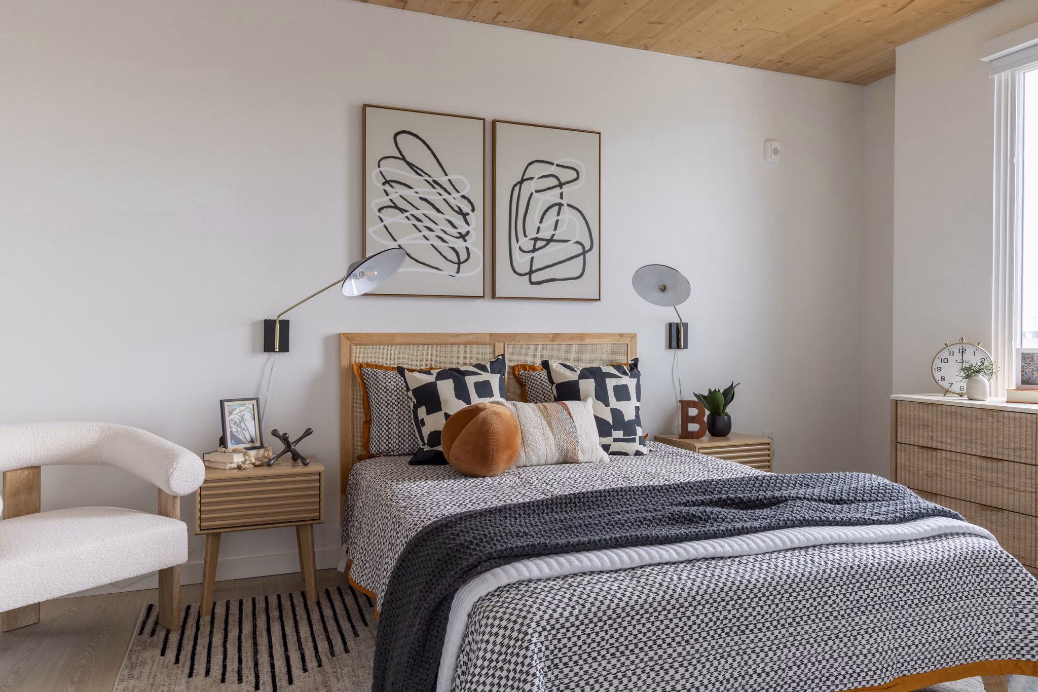 bedroom at Joinery Apartments