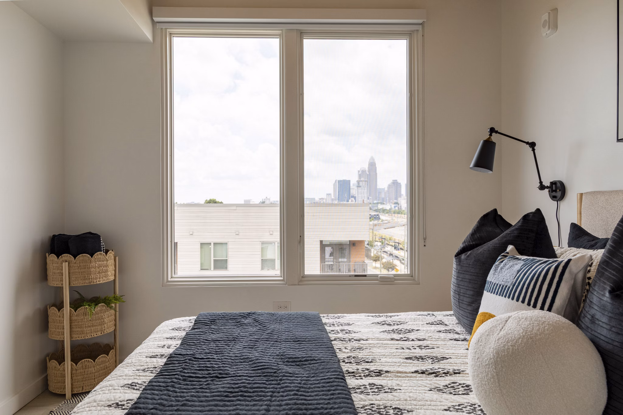 bedroom at Joinery Apartments