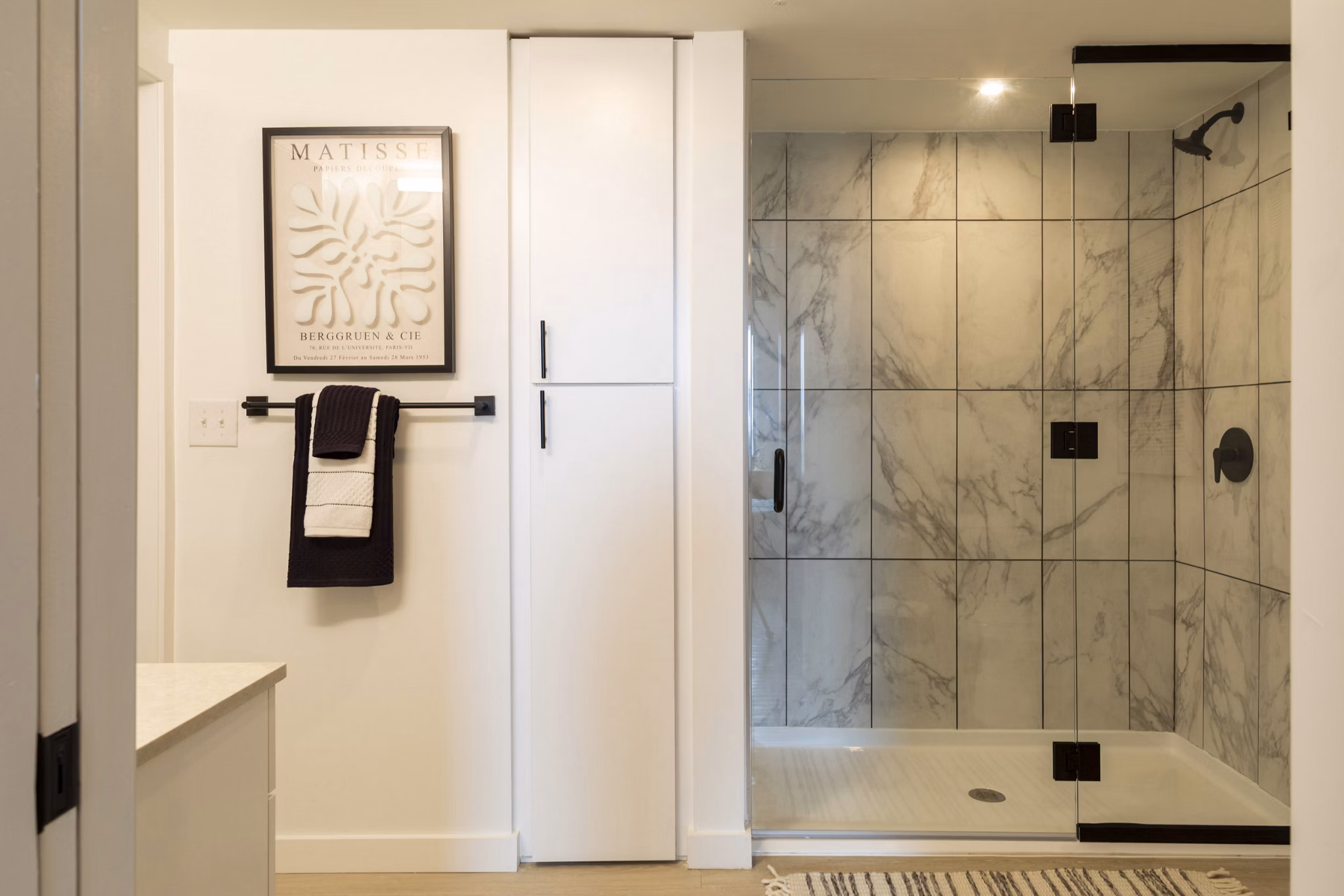 bathroom at Joinery Apartments