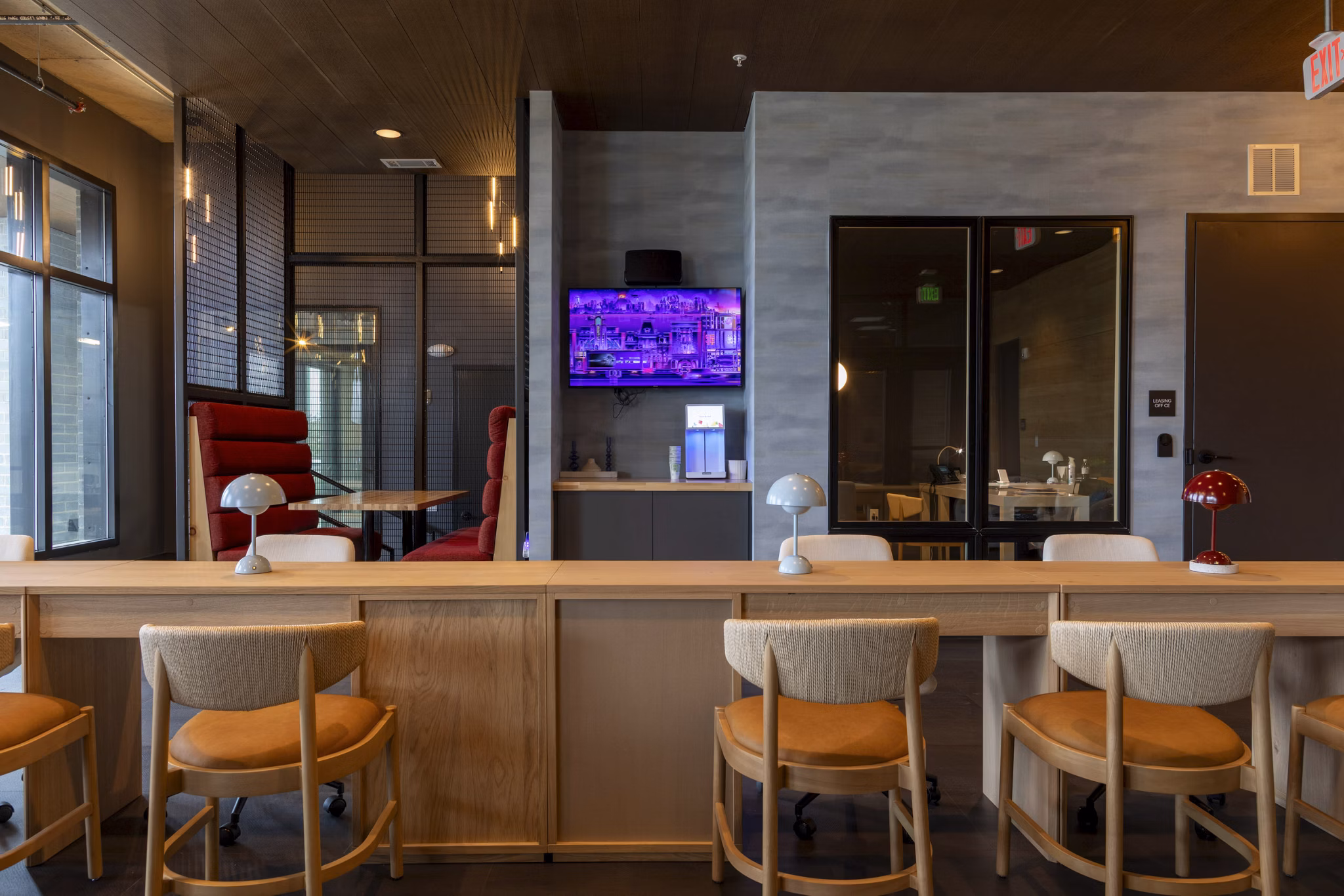 clubhouse at Joinery Apartments