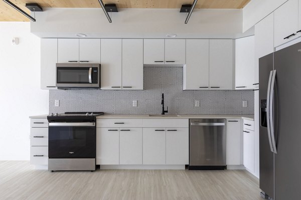 Kitchen at Joinery Apartments