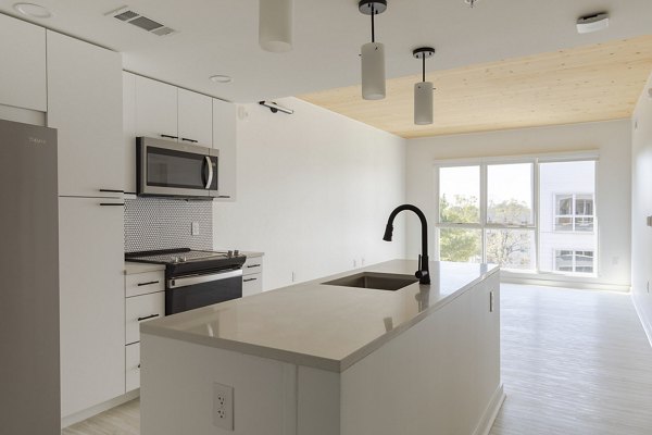 Kitchen at Joinery Apartments