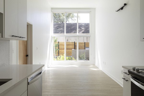 Kitchen at Joinery Apartments