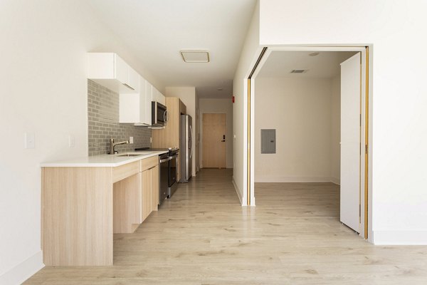 Kitchen at Joinery Apartments