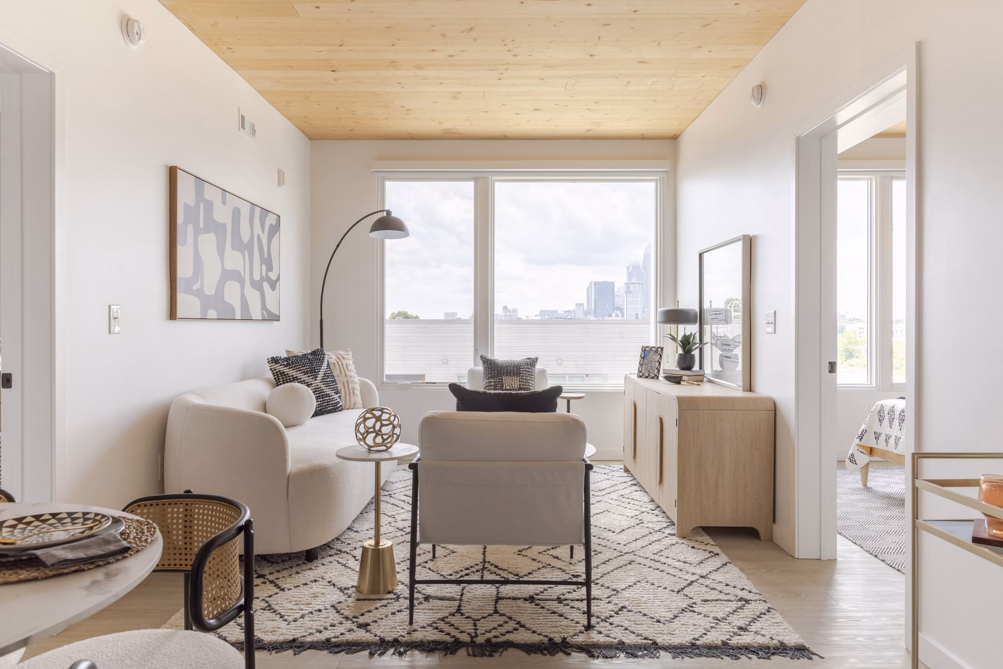 living room at Joinery Apartments