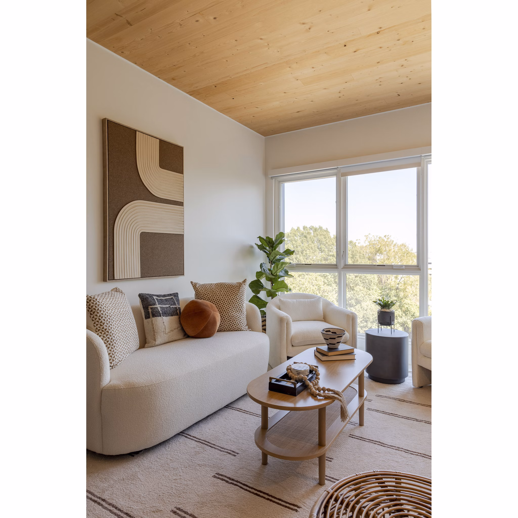 Living Room at Joinery Apartments