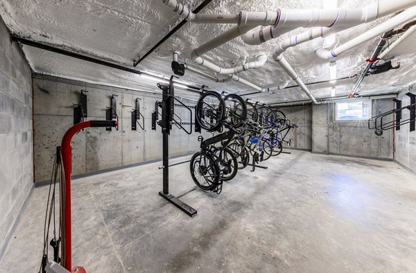 bike storage at The Joinery Apartments