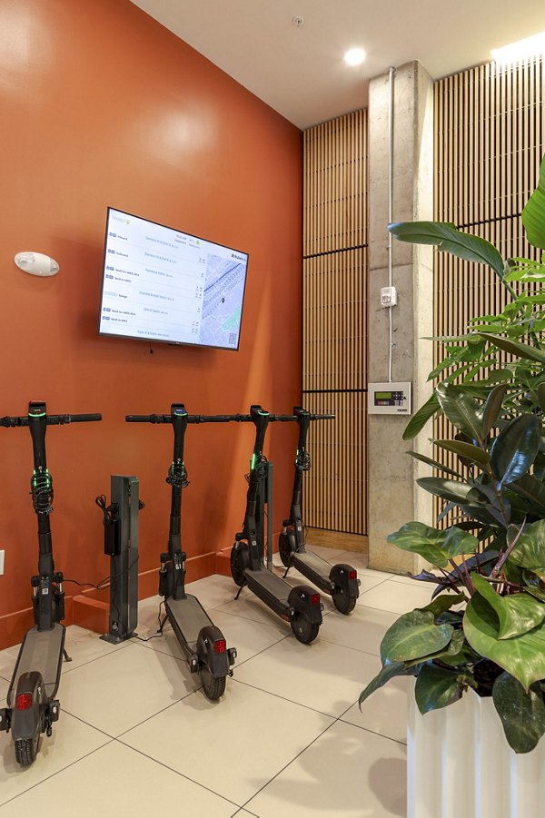 Bike storage at Joinery Apartments