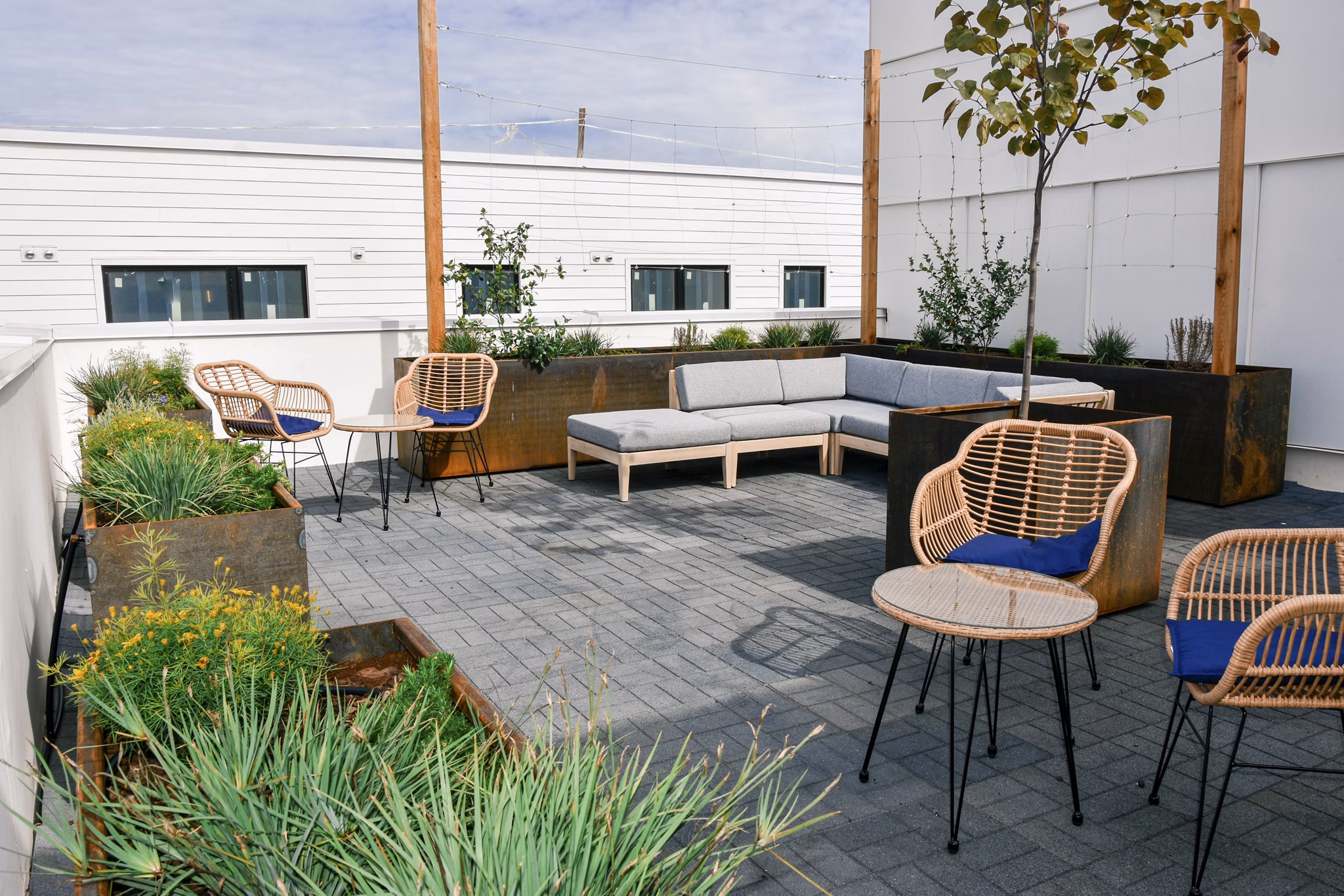 grill area at Joinery Apartments