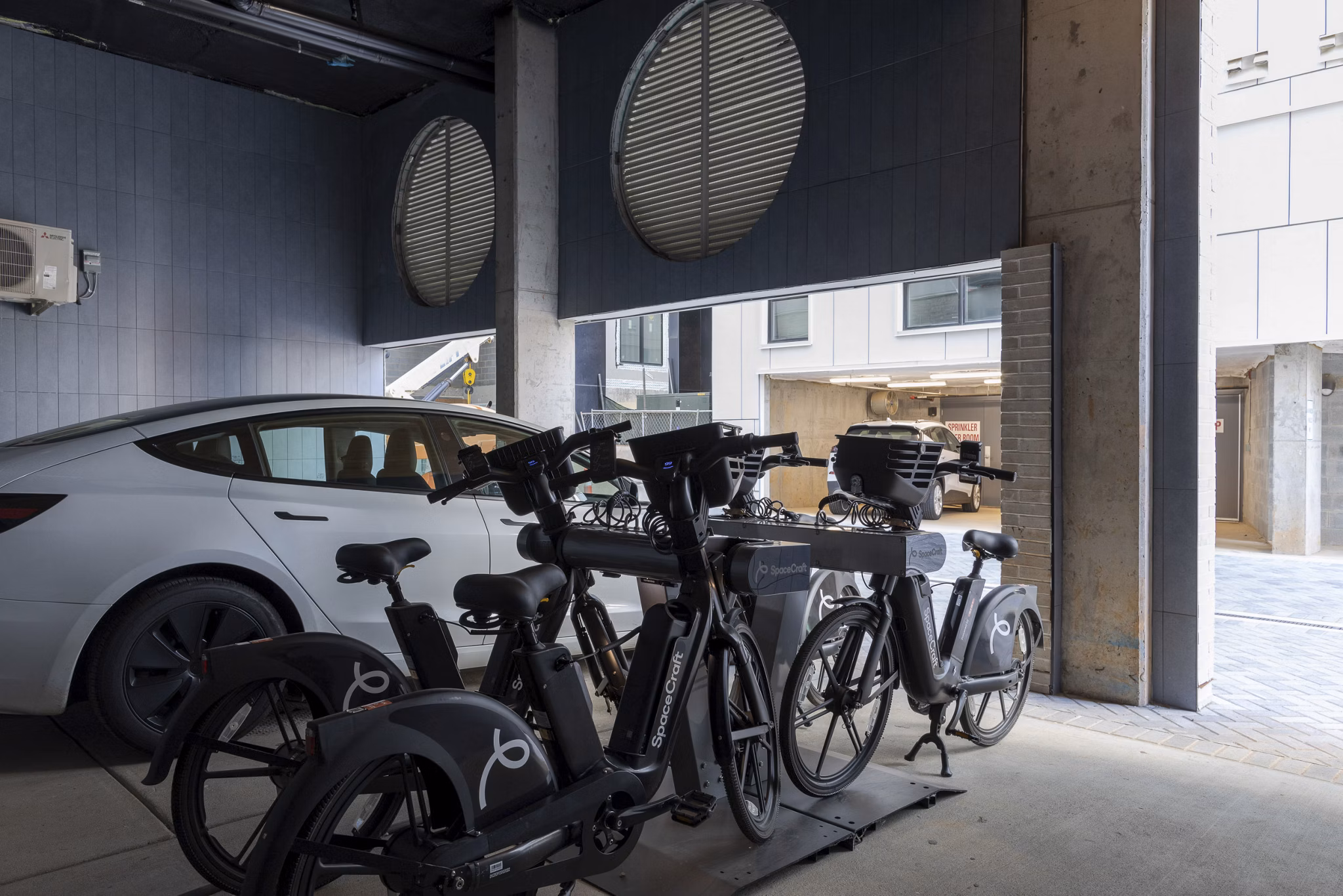bike storage at Joinery Apartments