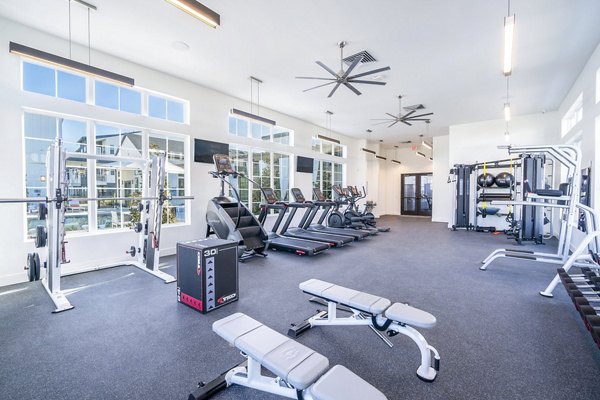 fitness center at Citizen House Wolf Ranch Apartments