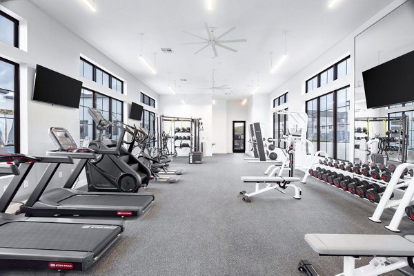 fitness center at Citizen House Wolf Ranch Apartments