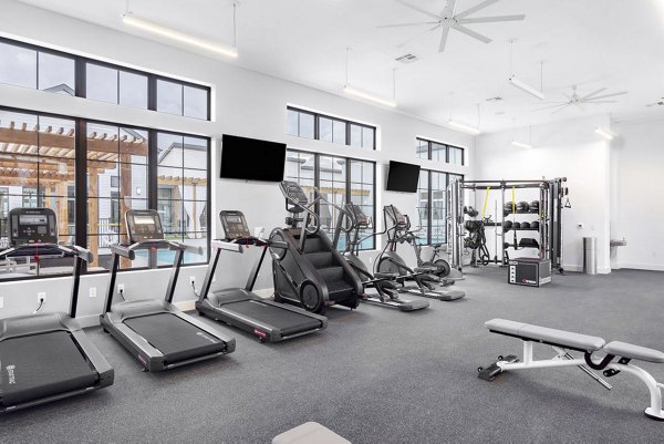 fitness center at Citizen House Wolf Ranch Apartments