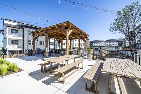 grill area/patio at Citizen House Wolf Ranch Apartments