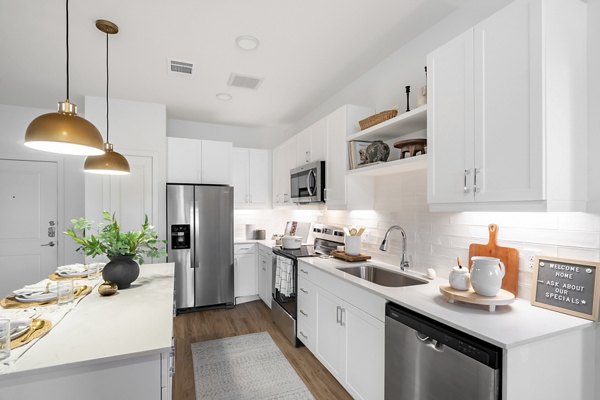 kitchen at Citizen House Bergstrom Apartments