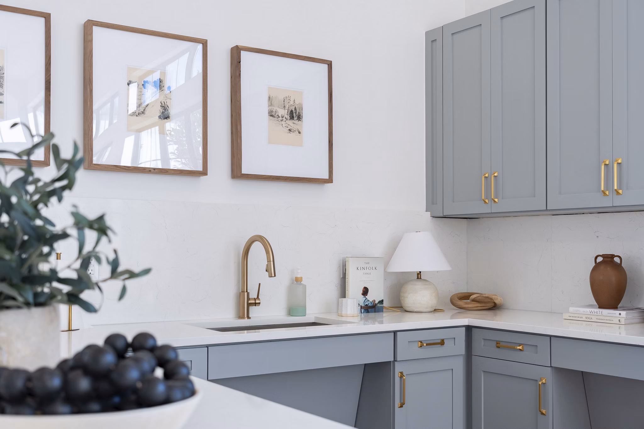 Modern kitchen with stainless steel appliances at Citizen House Bergstrom Apartments, offering luxury living in a premium location