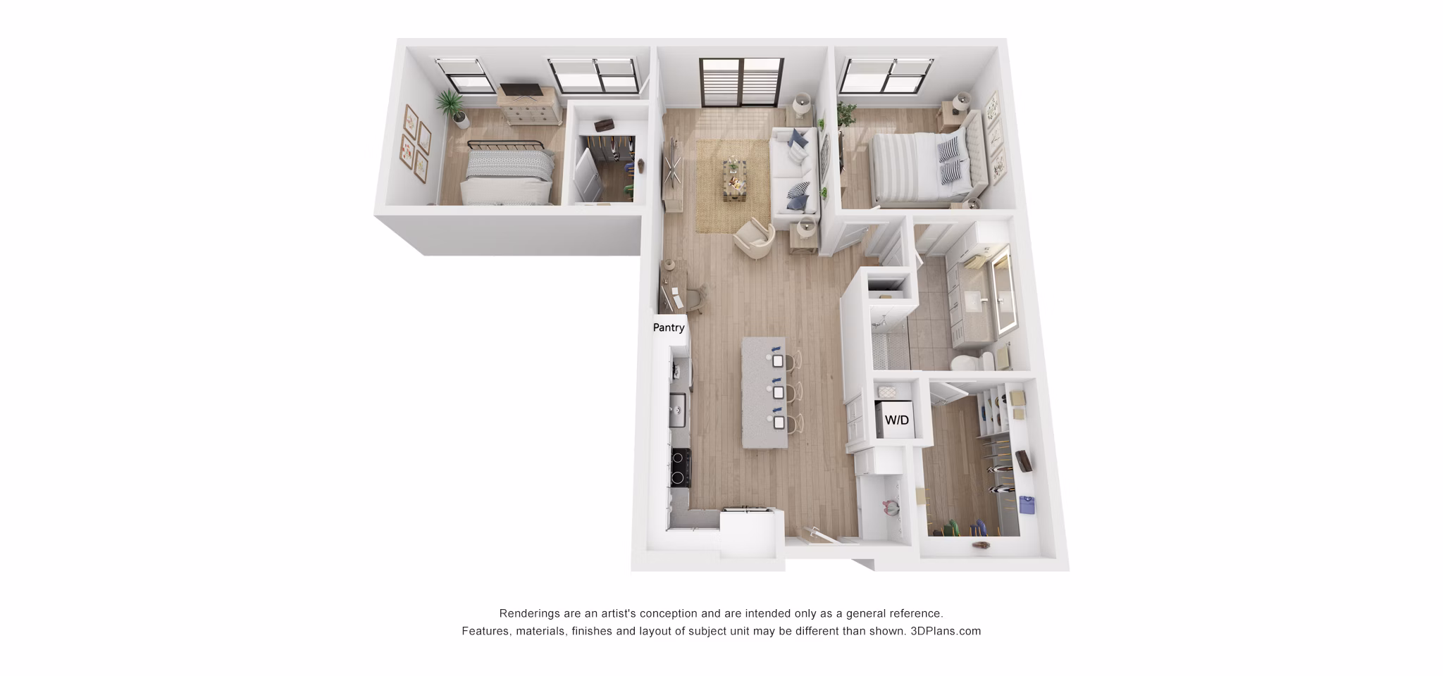 Thrive floor plan at Solomon Apartments