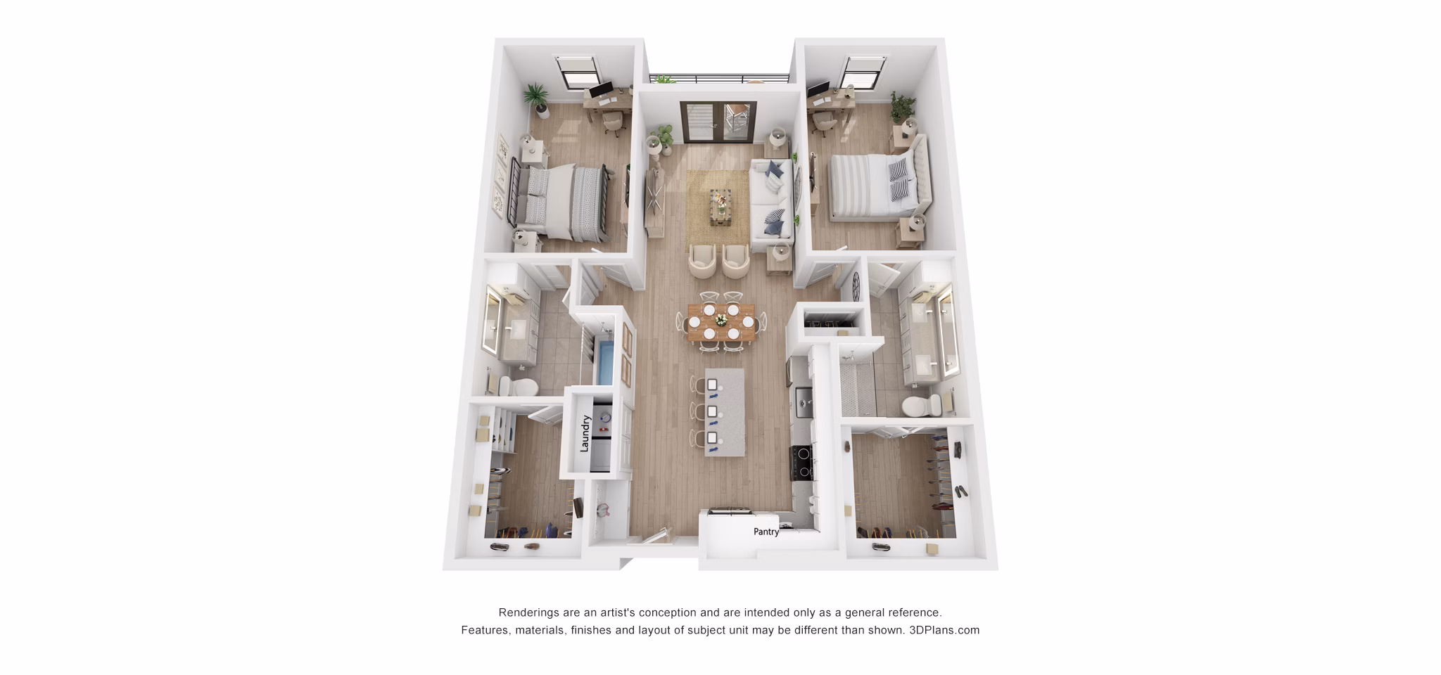 Jade floor plan at Solomon Apartments