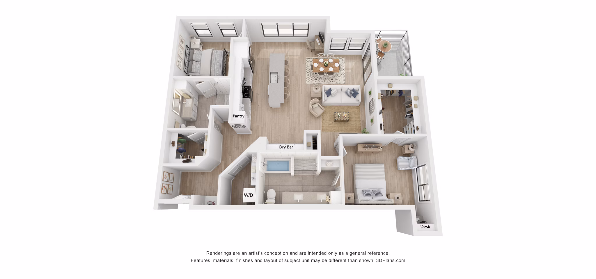Grace floor plan at Solomon Apartments