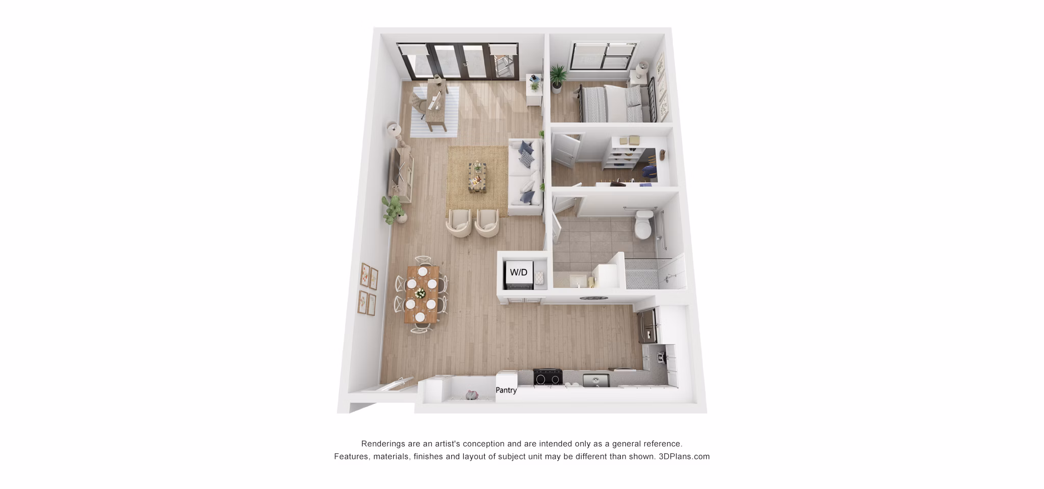 Elevate floor plan at Solomon Apartments