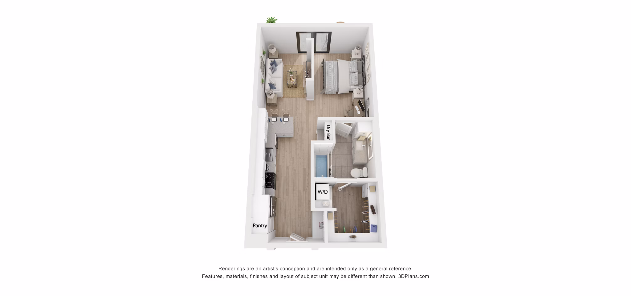 Energize floor plan at Solomon Apartments