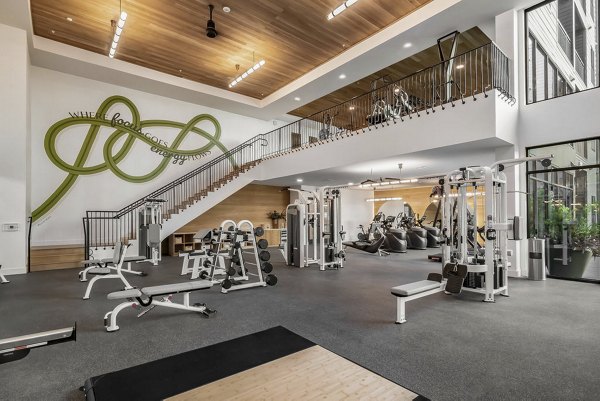 State-of-the-art fitness center with modern equipment at Solomon Apartments luxury living