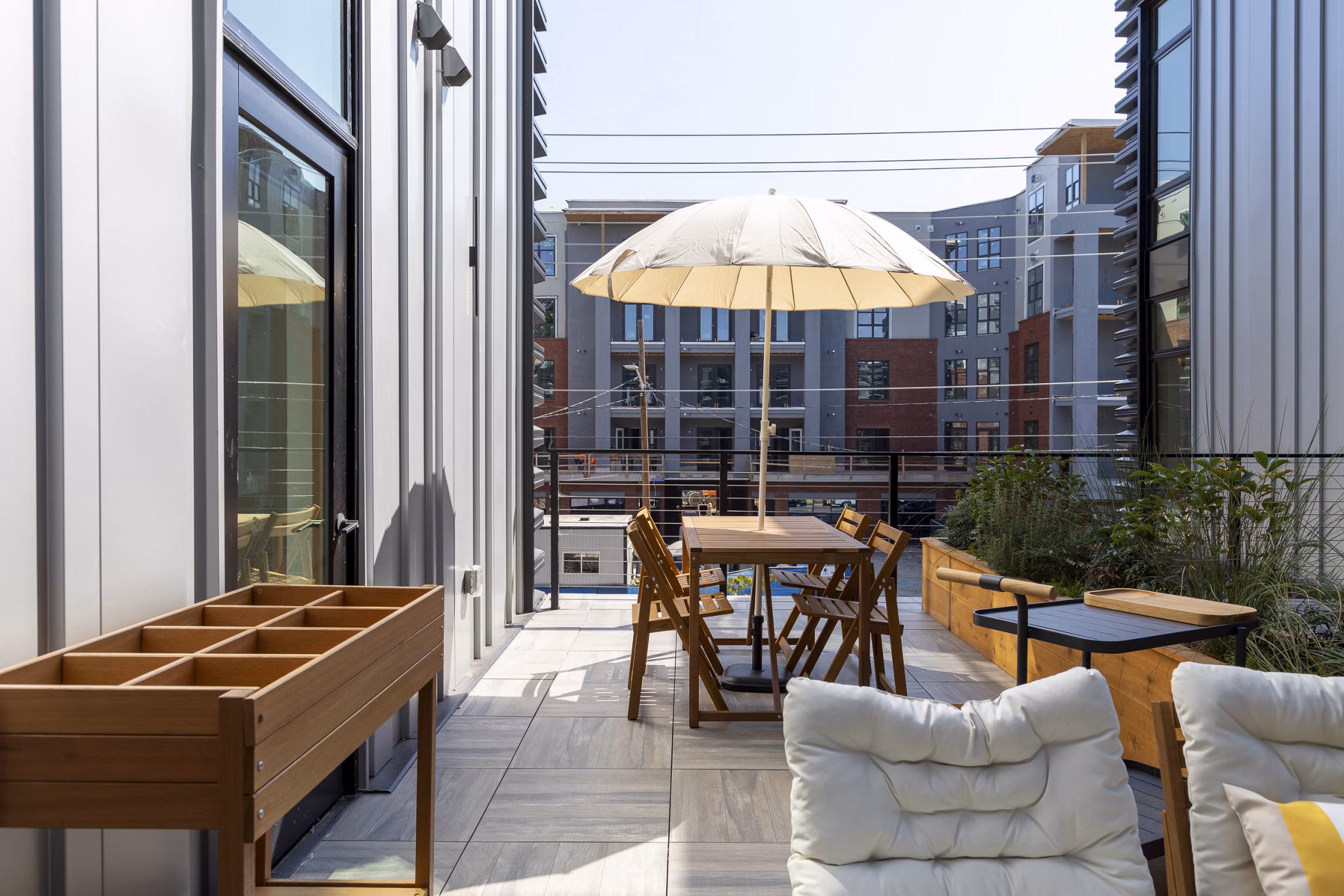 grill area at Inkwell Apartments 