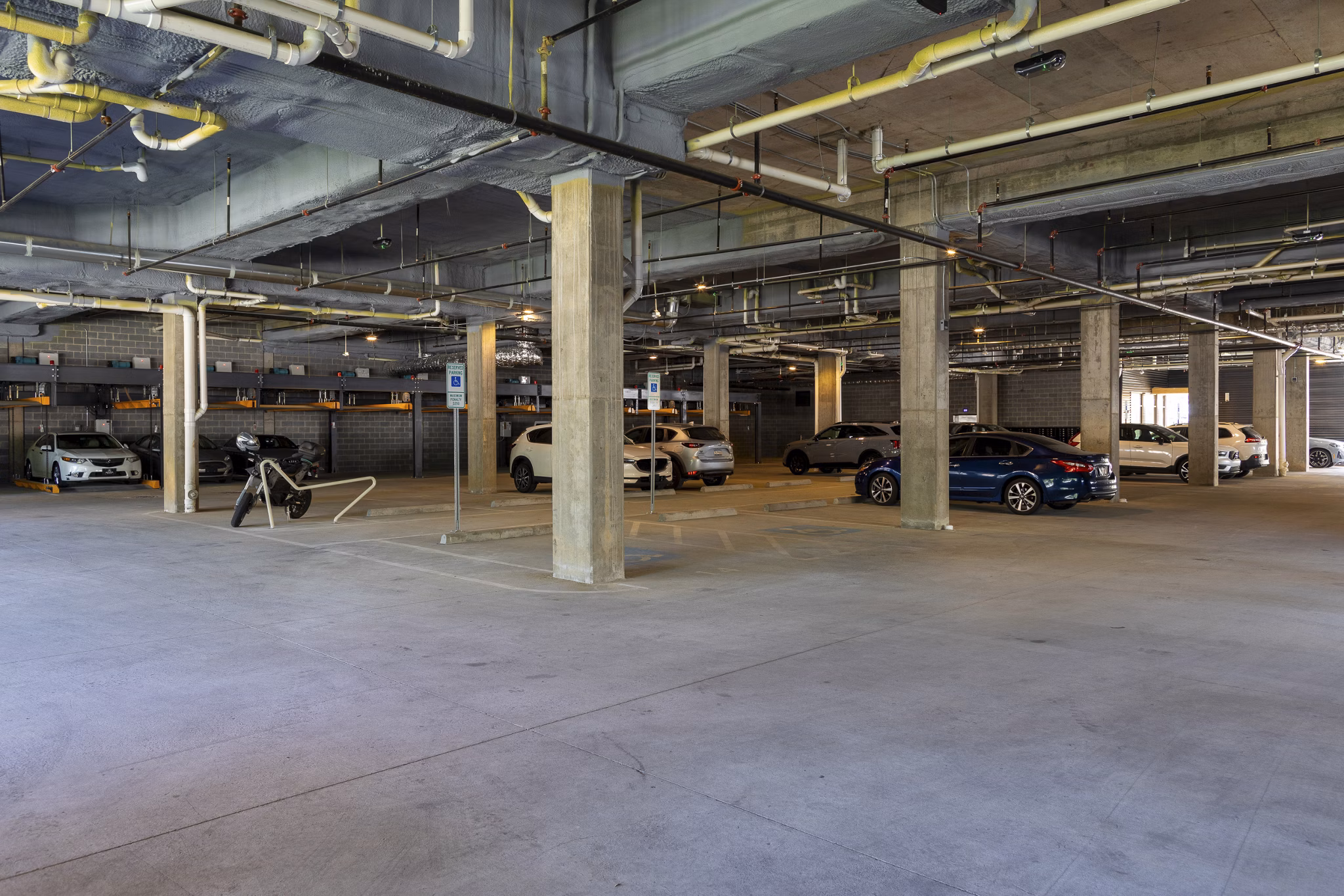 covered parking at Inkwell Apartments 