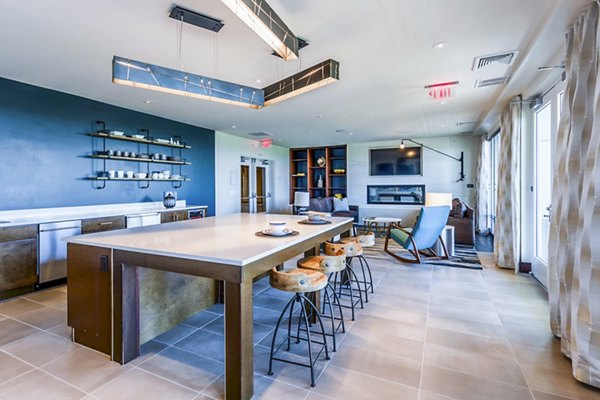 Modern clubhouse with sleek design elements at VY Reston Heights Apartments