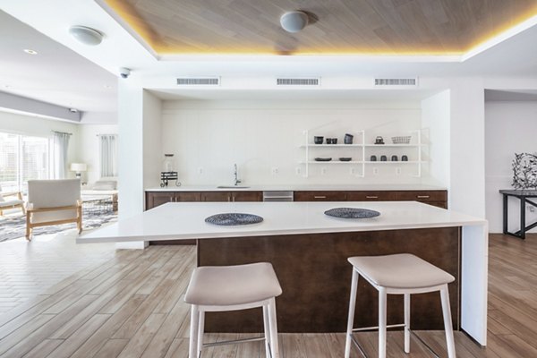 Elegant clubhouse with modern decor at VY Reston Heights Apartments