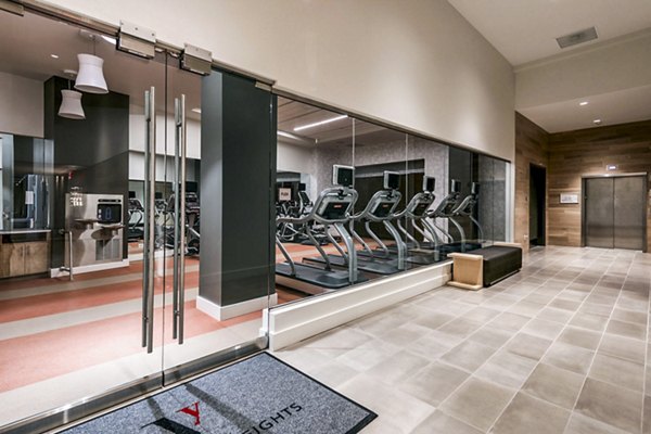 Modern fitness center with state-of-the-art equipment at VY Reston Heights Apartments