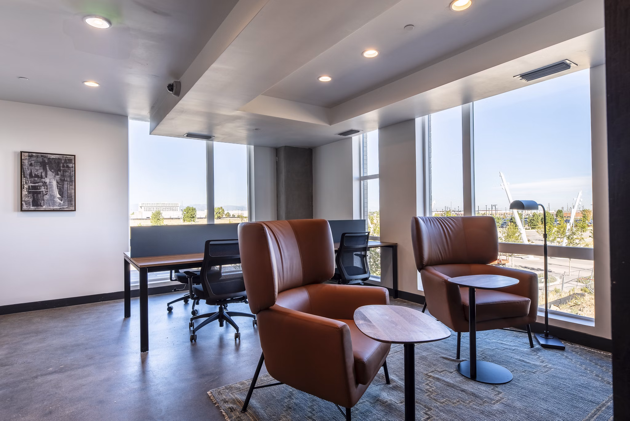 clubhouse business center at Elevon Apartments