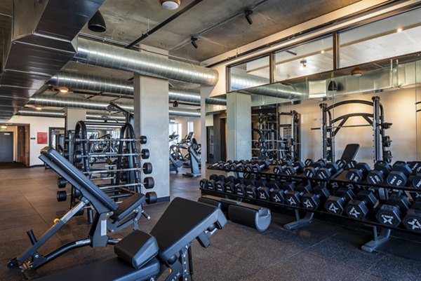 fitness center at Elevon Apartments