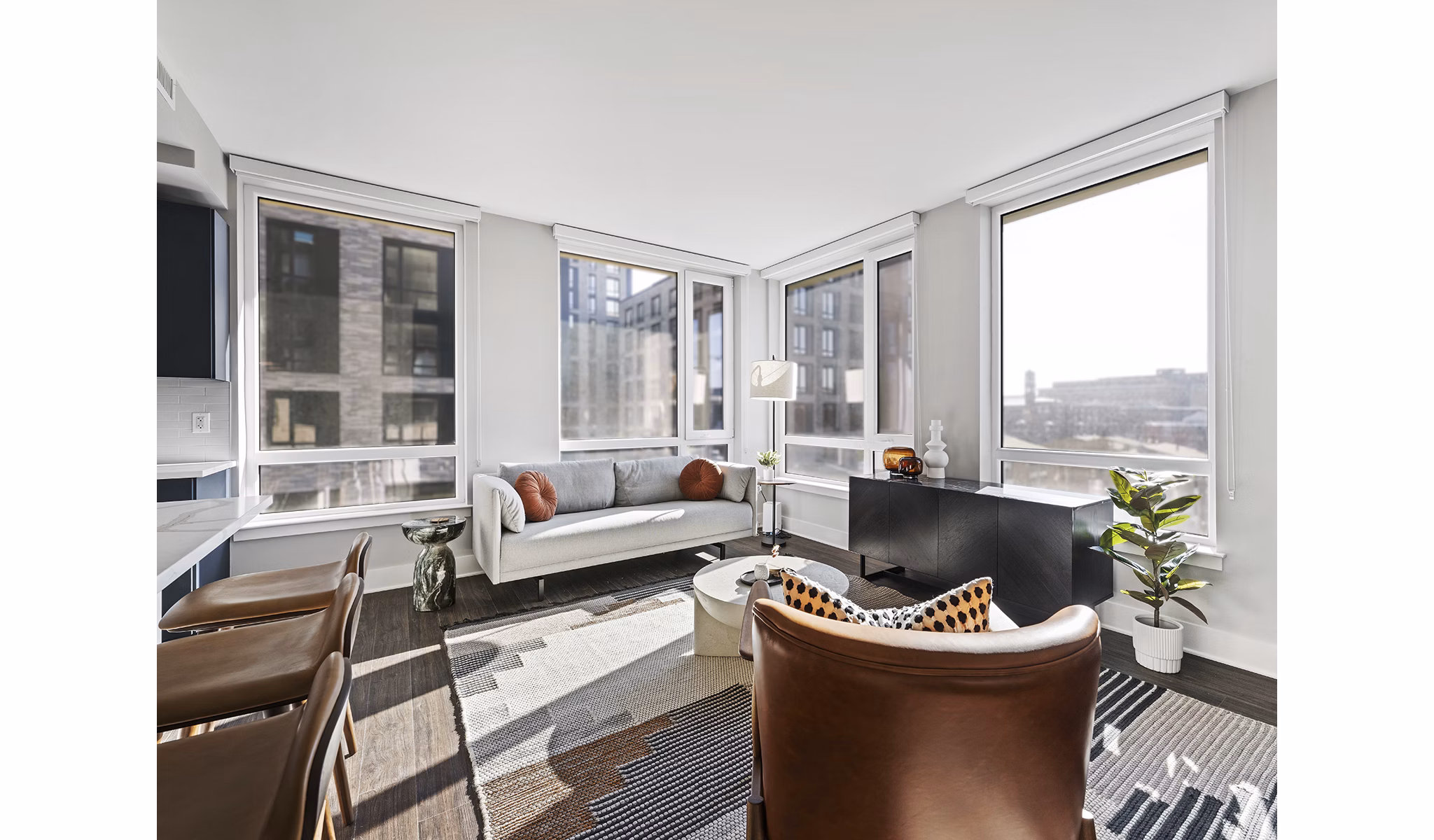 living room at Banner Lane Apartments