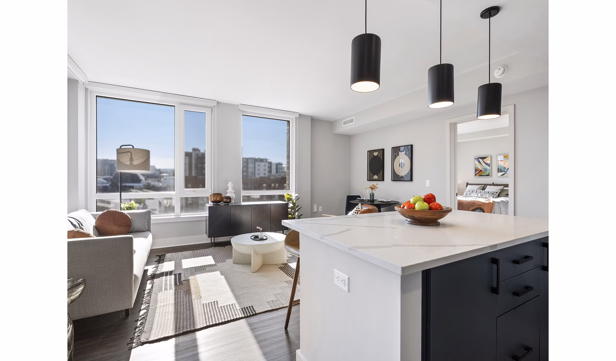 living room at Banner Lane Apartments