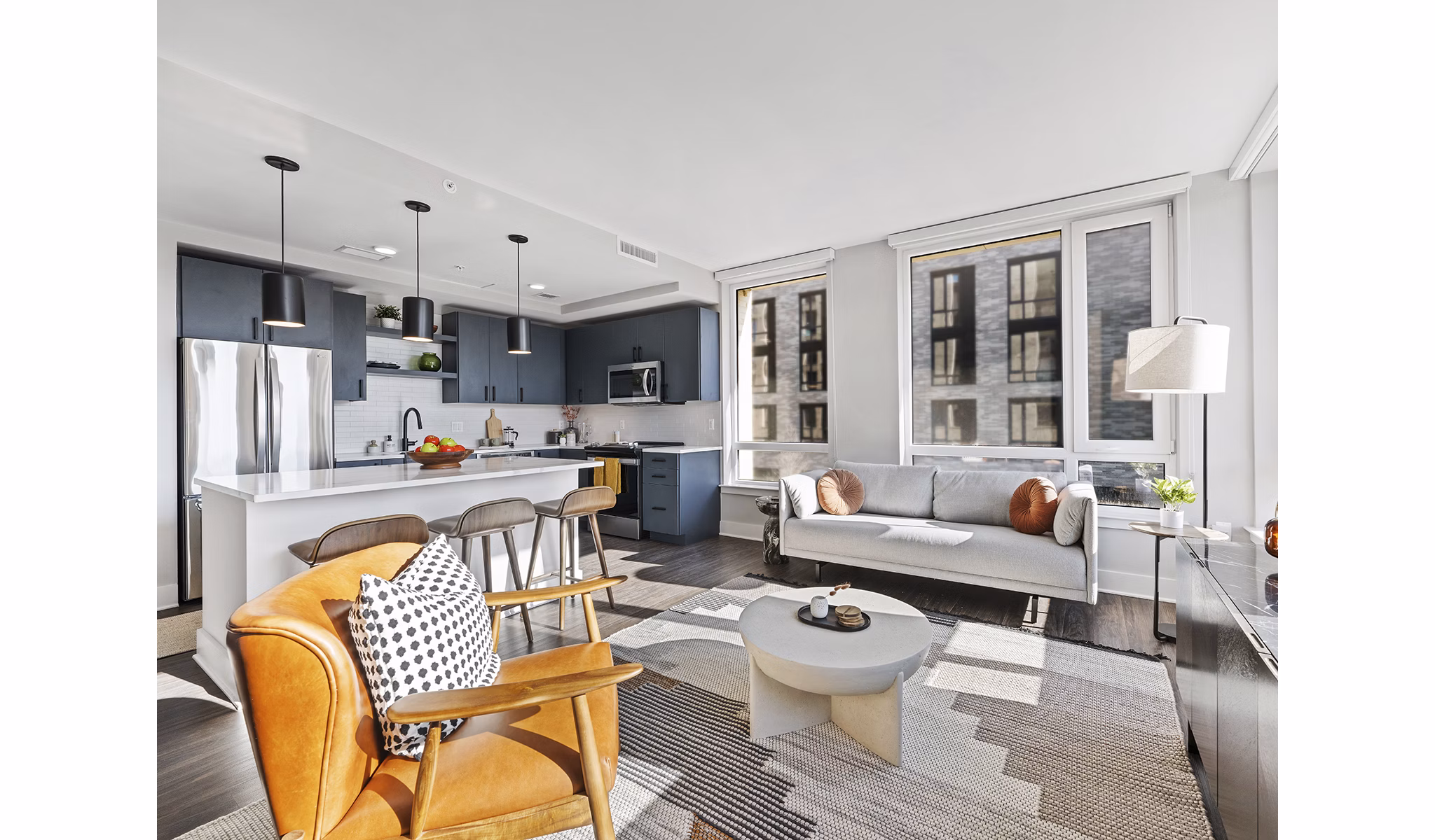 living room at Banner Lane Apartments