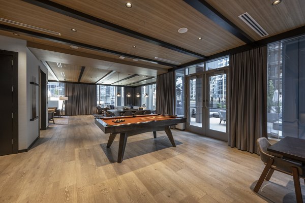 Elegant clubhouse with modern design at The Alyx Apartments