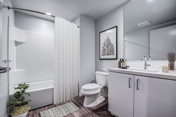 bathroom at Vance Apartments