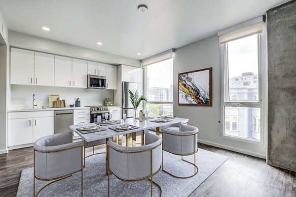 dining room at Vance Apartments