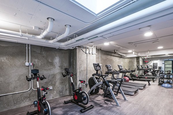 fitness center at Vance Apartments