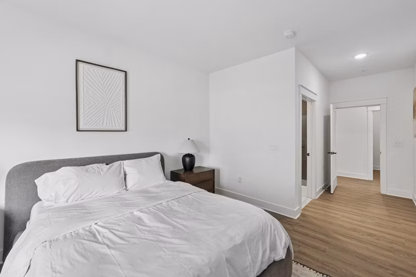 bedroom at Harrison Yards Apartments