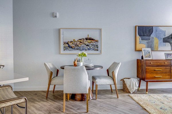 dining room at Reveal Apartments