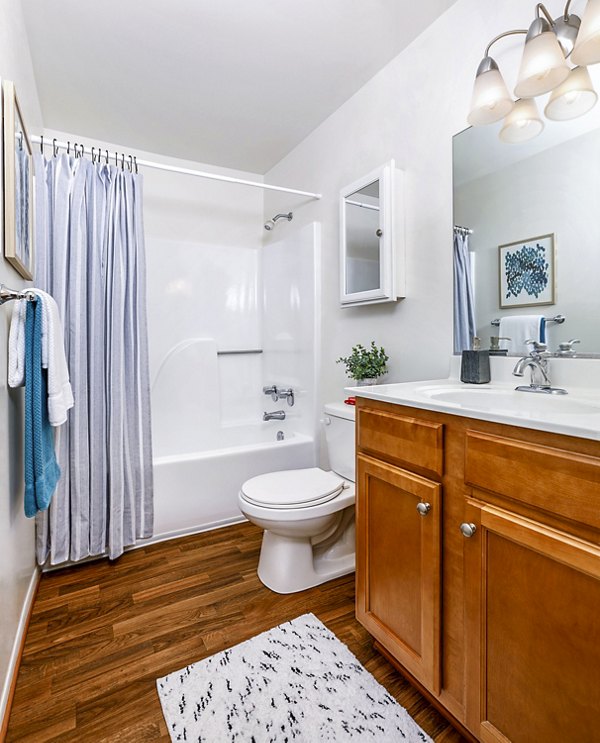 Modern bathroom with sleek fixtures at Cobalt Ridge Apartments
