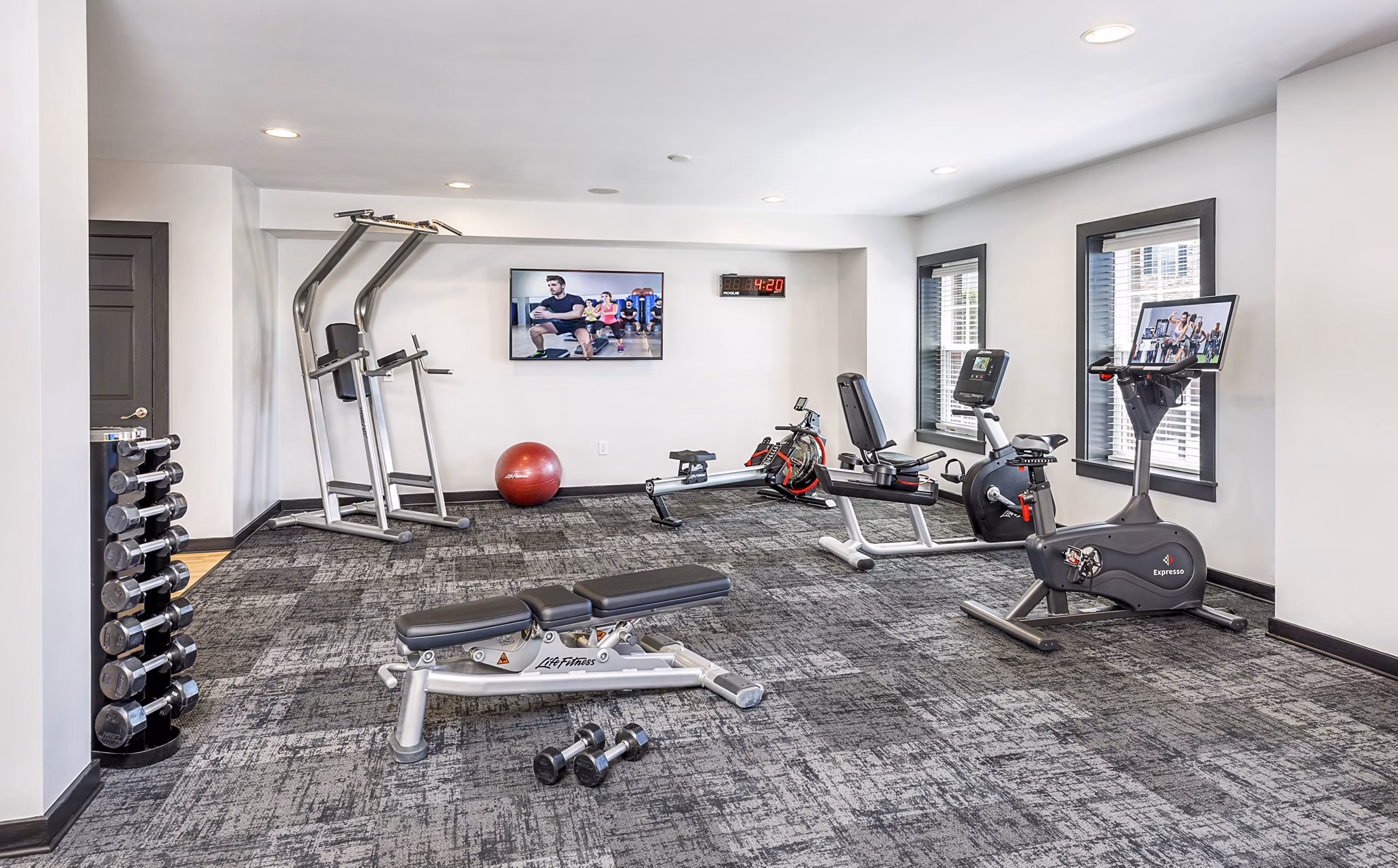 Fitness center with modern equipment at Cobalt Ridge Apartments, ideal for active lifestyles in a vibrant community