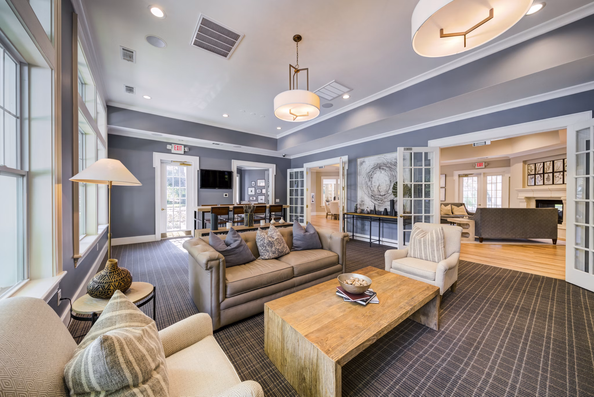 Clubhouse with modern design at Legacy at Wakefield Apartments